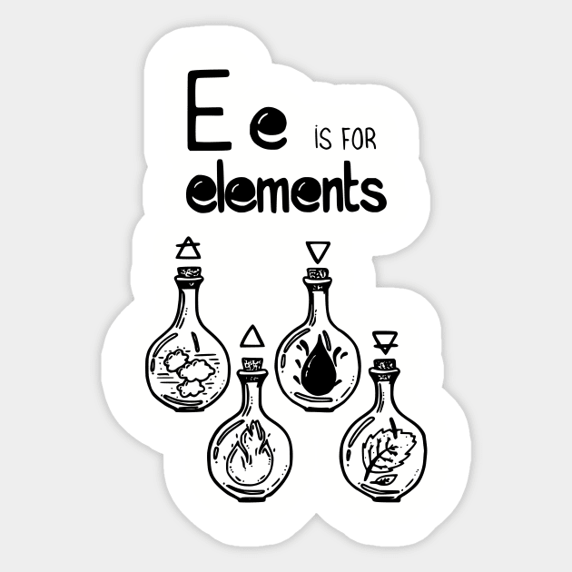 Punk Witch Elements Shirt Sticker by prettyinpunk